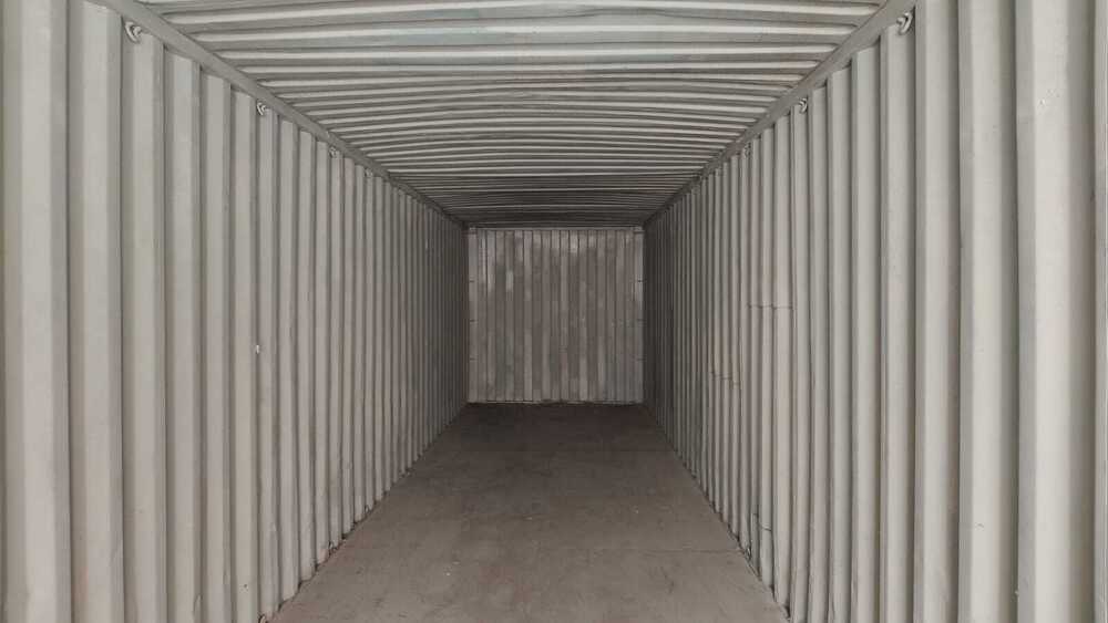 Portable Storage Cabins - Color: Green White