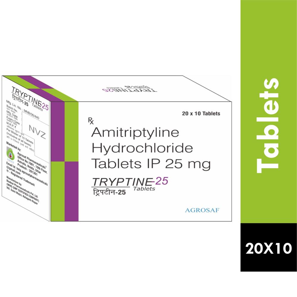 TRYPTINE-25 TABLET - Amitriptyline (25mg)