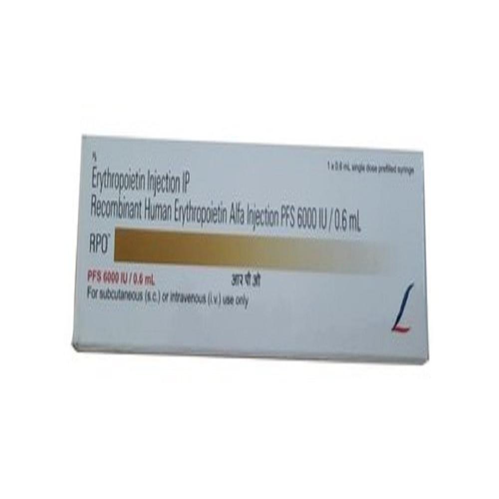 Rpo Erythropoietin Alfa Injection 6000iu - Dosage Form: Parenteral