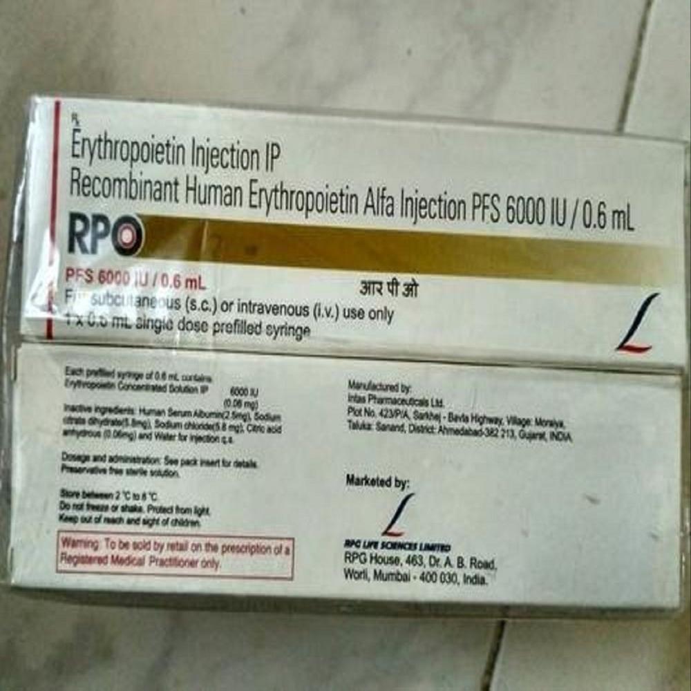 Rpo Erythropoietin Alfa Injection 6000IU