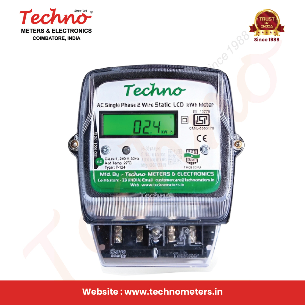 Single Phase Energy LCD Meter With Polycarbonate box