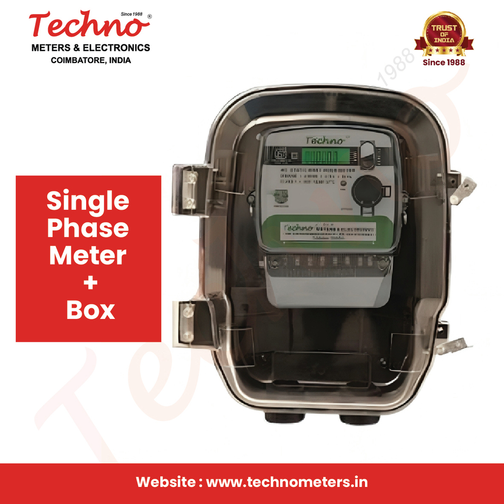 Single Phase Energy LCD Meter With Polycarbonate box