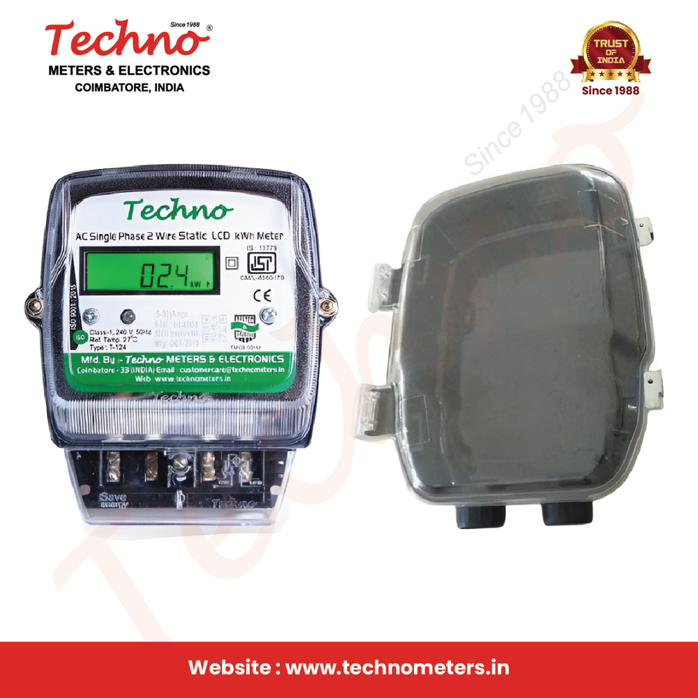 Single Phase Energy LCD Meter With Polycarbonate box