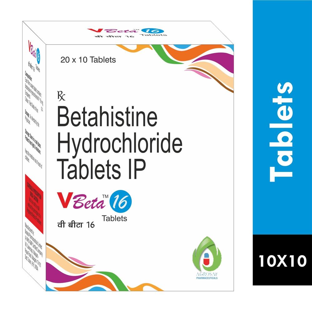 VBETA 16MG TABLET - Betahistine 16mg