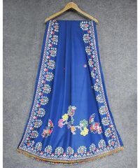lehenga chaniya choli Yellow silk print mirroR