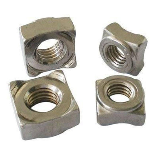 Square Weld Nut - Color: Silver