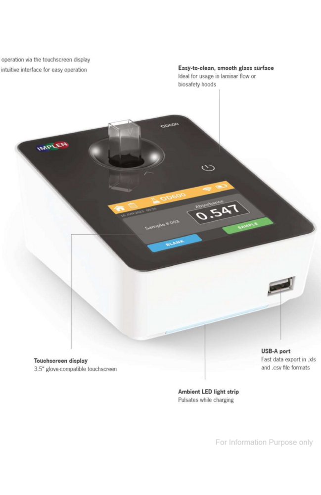 Implen C40 Cuvette Spectroscopy - Size: Compact Benchtop Unit