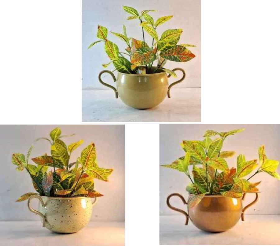 METAL FLOWER POT