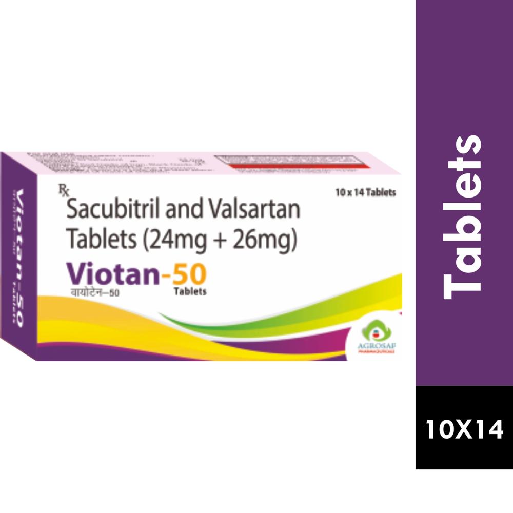 VIOTAN-50 TABLET - Sacubitril(24mg) & Valsartan(26mg) Tablet