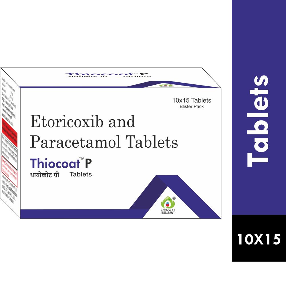 THIOCOAT P TABLET - Etoricoxib (60mg) + Paracetamol (325mg)