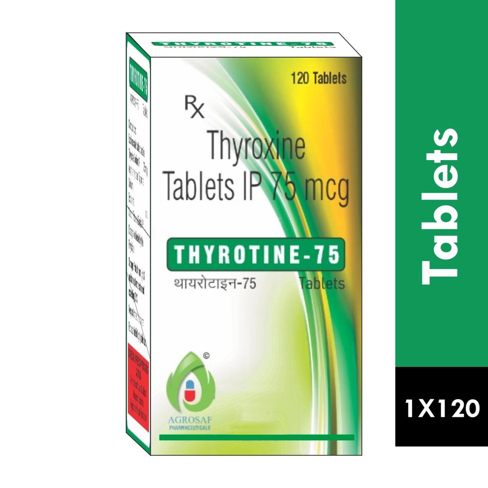 THYROTINE-75 TABLET - THYROXINE SODIUM 75MCG TABLET