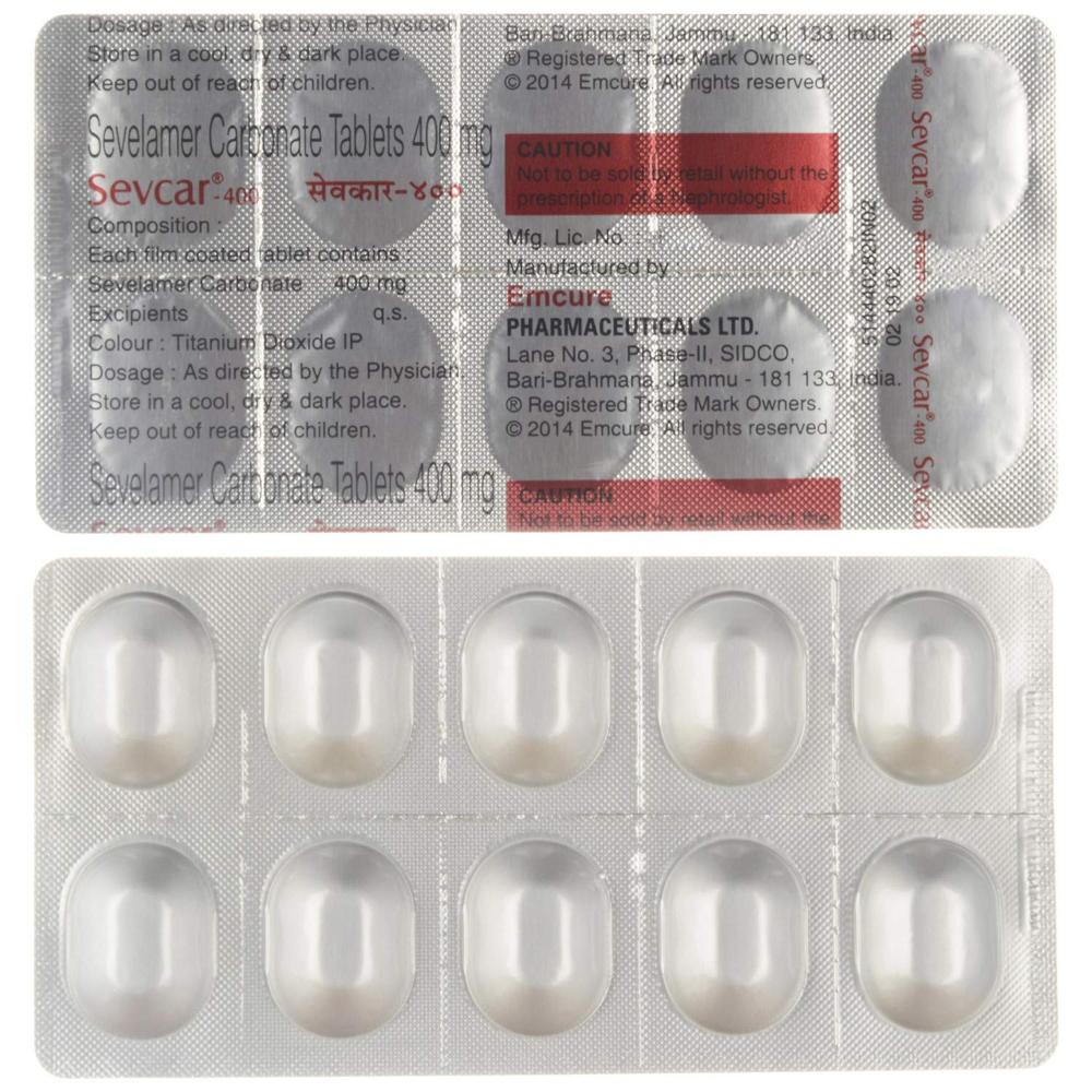 Sevcar Sevelamer Tablet 400 mg