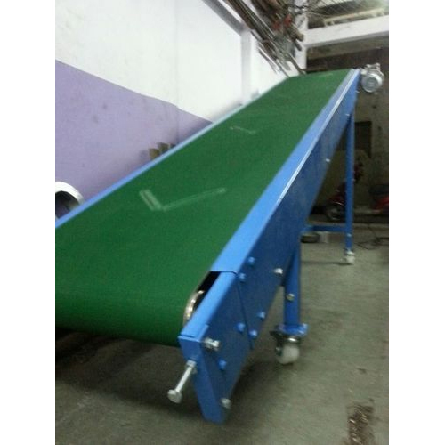 Cleated Conveyor Belt - Color: Gray