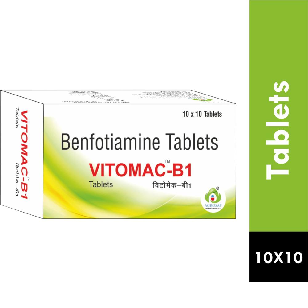 VITOMAC B1 TABLET - Benfotiamine (100mg)
