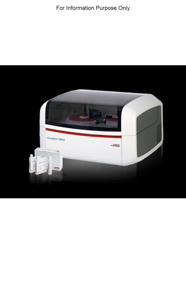 Human Clinical Chemistry Analyzer Humastar 300 SR