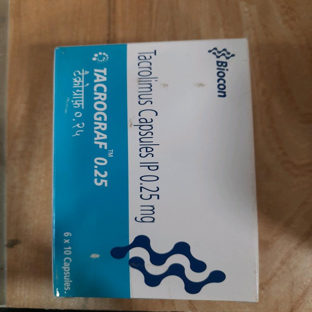 Tacrograf Tacrolimus Capsule 0.25 mg