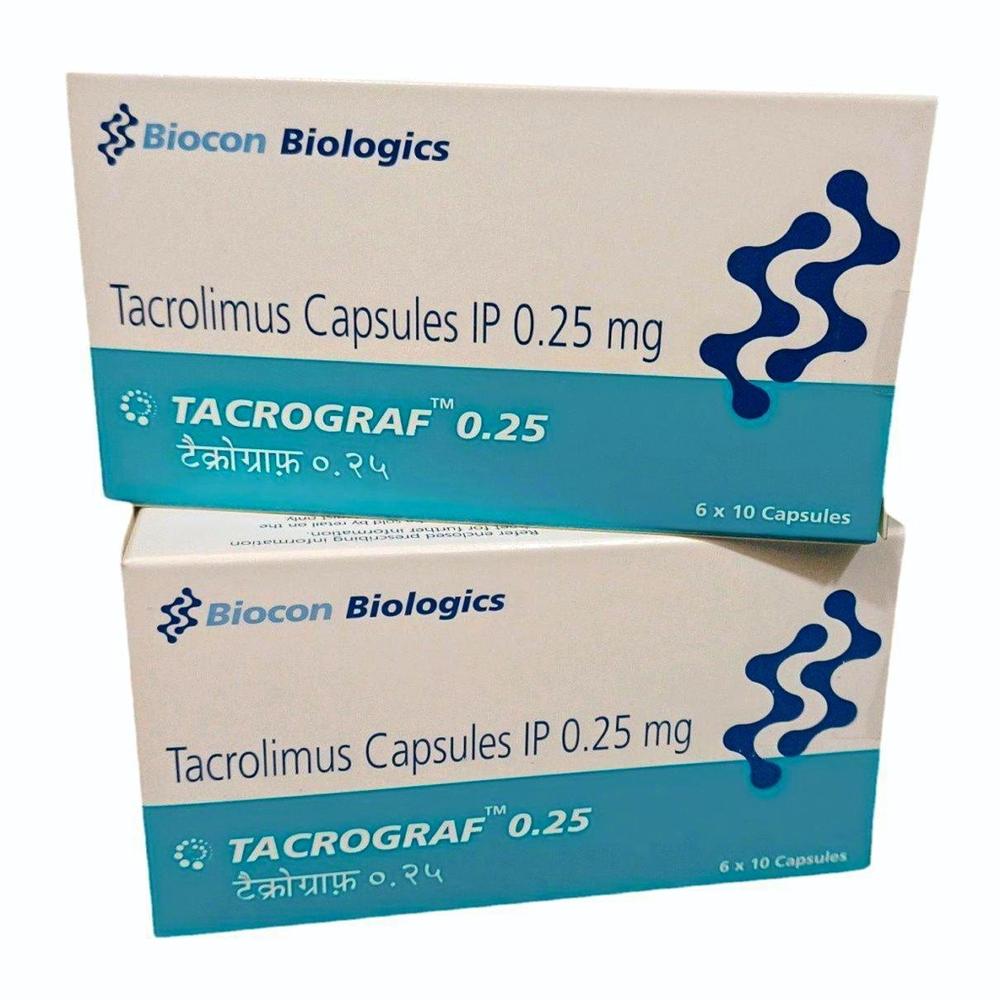 Tacrograf Tacrolimus Capsule 0.25 mg