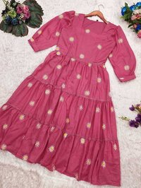 Black SUNFLOWER KURTI