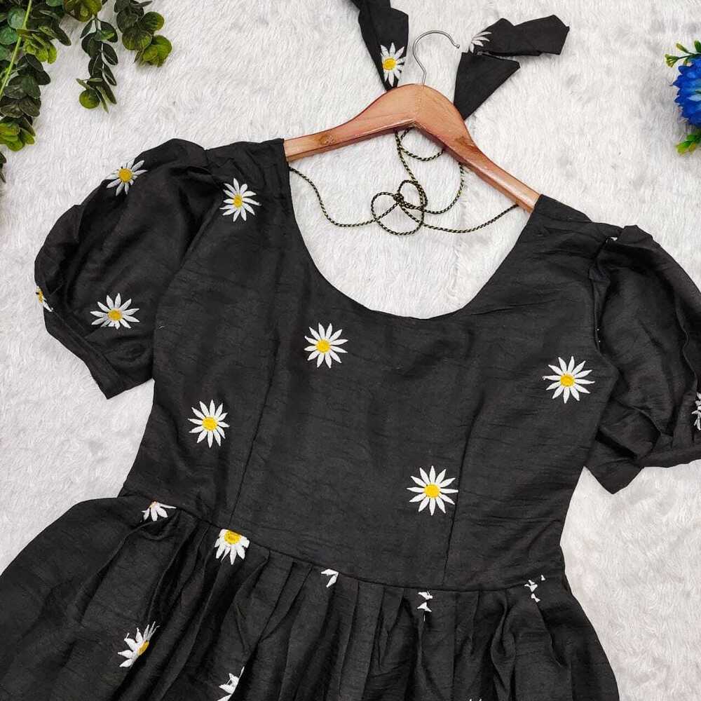 Black SUNFLOWER KURTI
