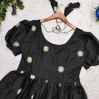 Black SUNFLOWER KURTI