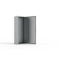 Stainless Steel Single Door Enclosure - Color: Silver