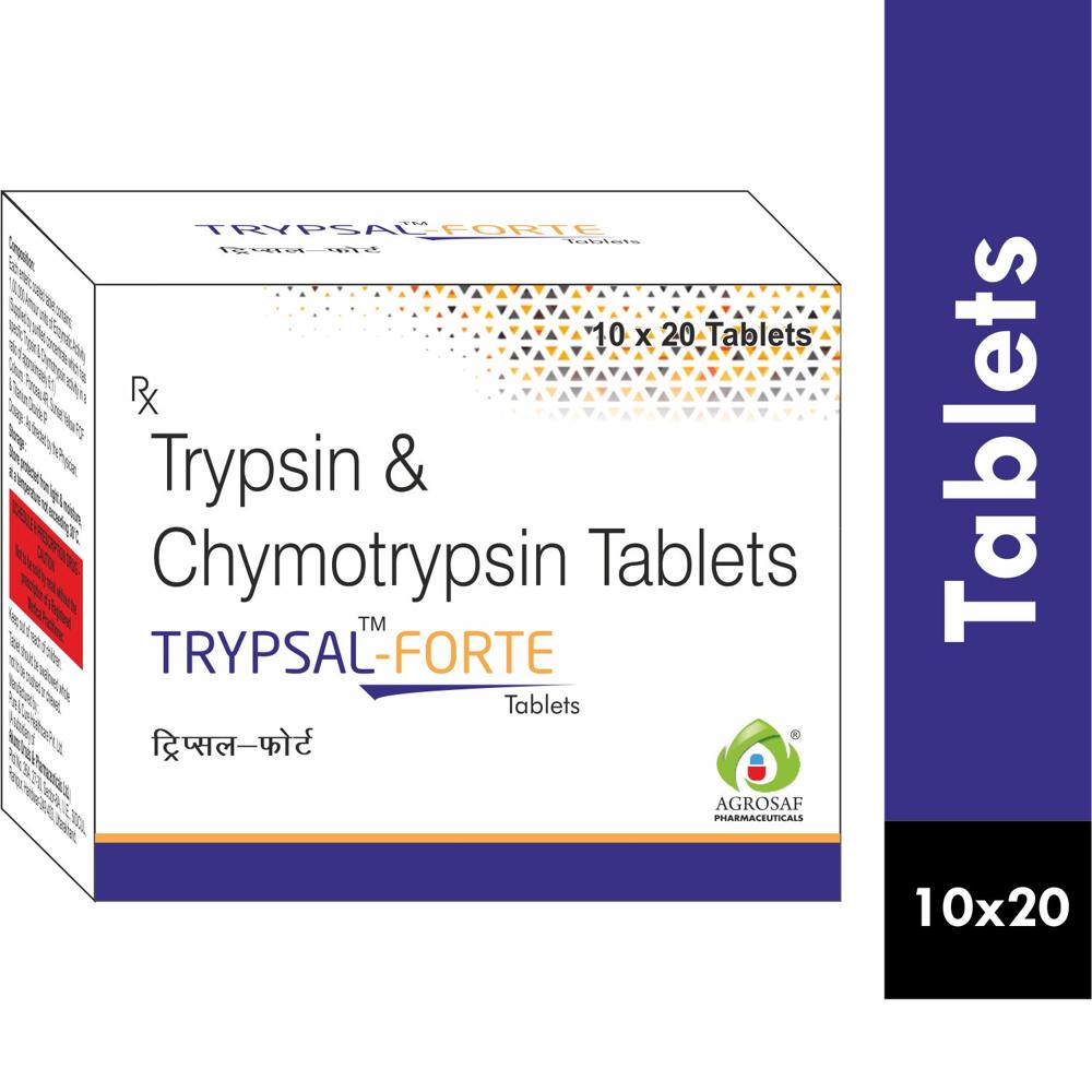 TRYPSAL FORTE TABLET - Trypsin Chymotrypsin (100000au)