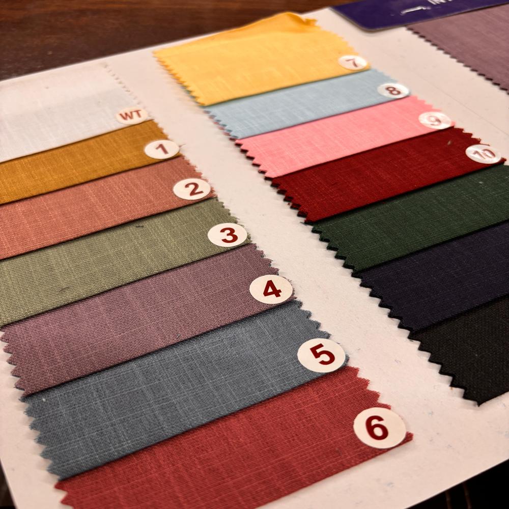 Revolt Poly Cotton Linen Blend Shirting Fabric  Width 58