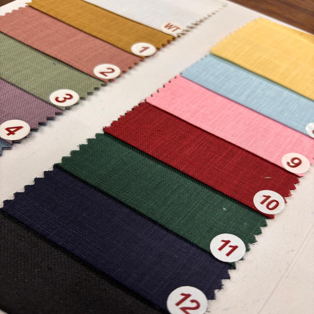 Revolt Poly Cotton Linen Blend Shirting Fabric  Width 58