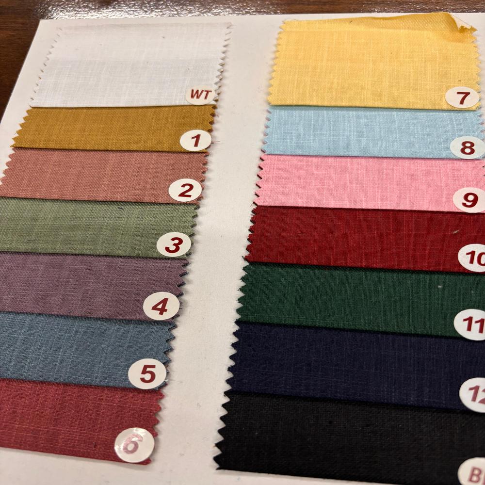 Revolt Poly Cotton Linen Blend Shirting Fabric  Width 58
