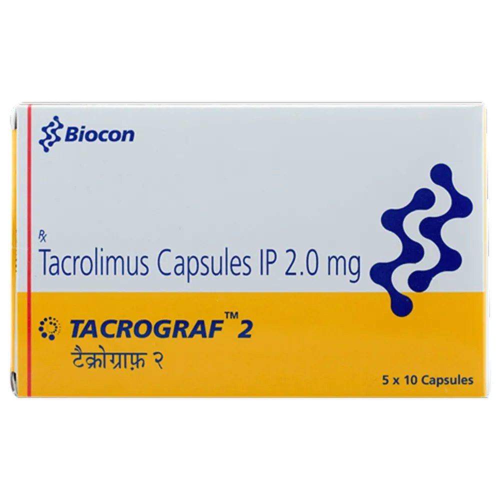 Tacrograf Tacrolimus Capsule 2mg - Drug Type: General Medicines