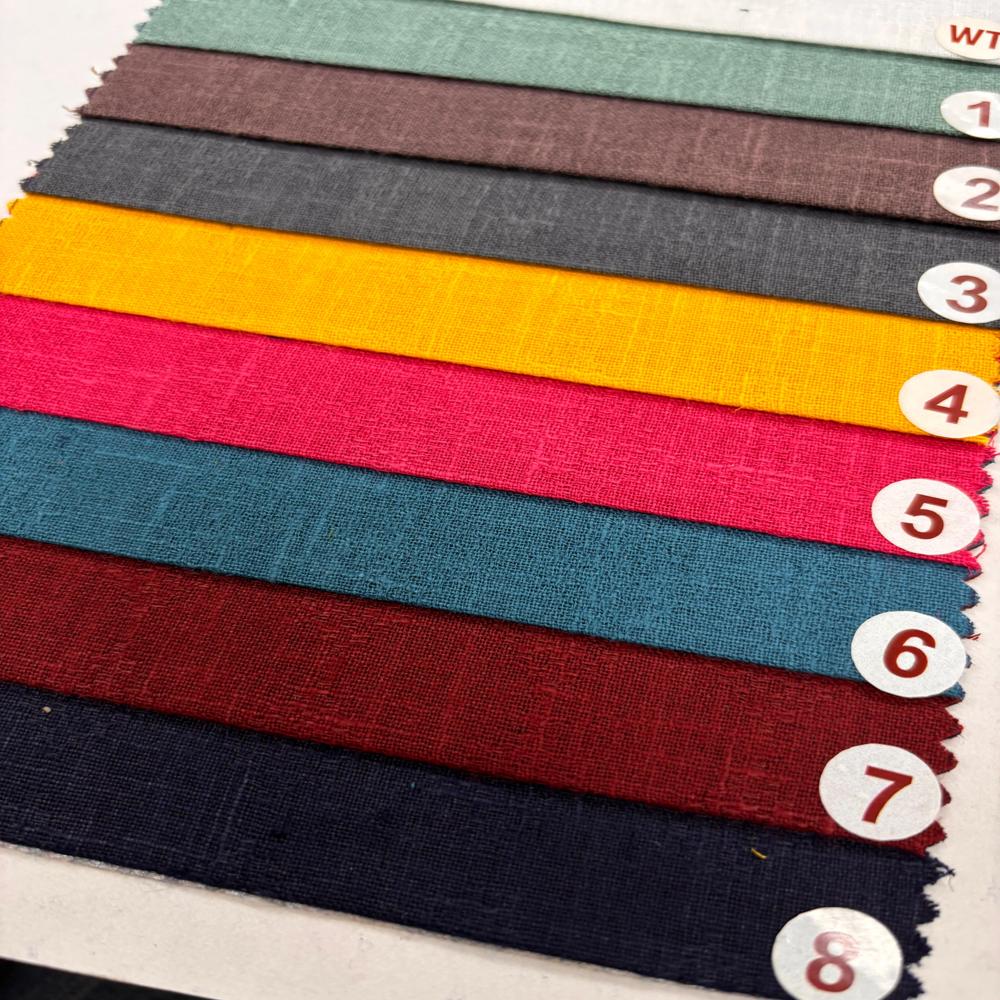 Ninja Premium Poly Cotton Linen Fabric for Shirts 58 Width