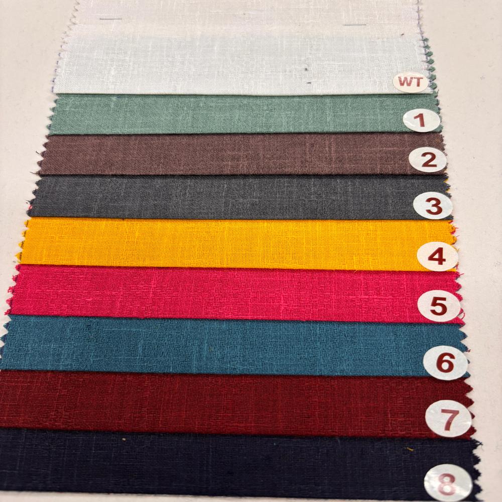 Ninja Premium Poly Cotton Linen Fabric for Shirts 58 Width