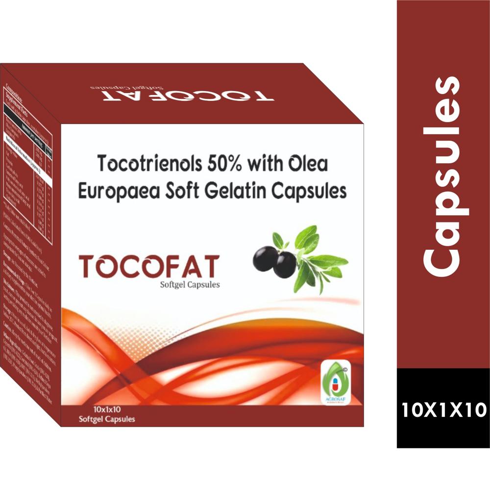TOCOFAT SOFTGEL CAPSULE  -Tocotrienols 200mg (50%) and Olea Europaea 500mg