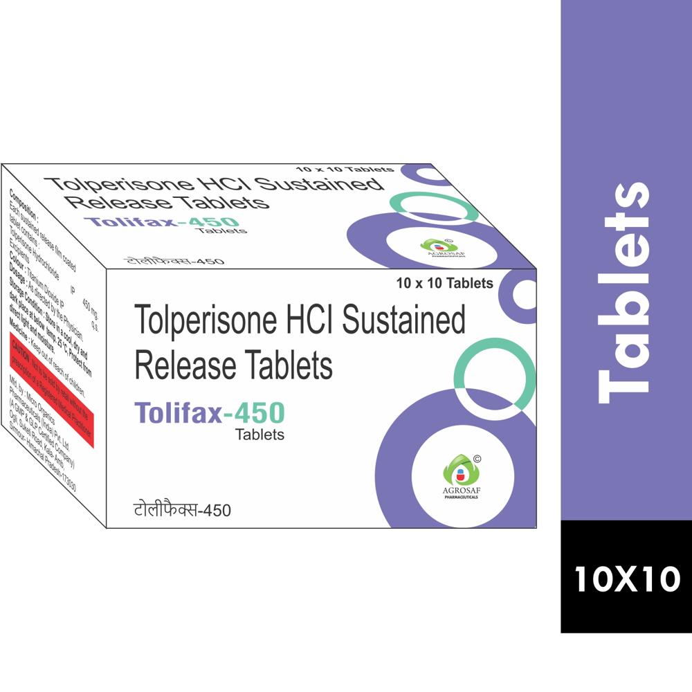 TOLIFAX 450MG TABLET - Tolperisone (450mg)