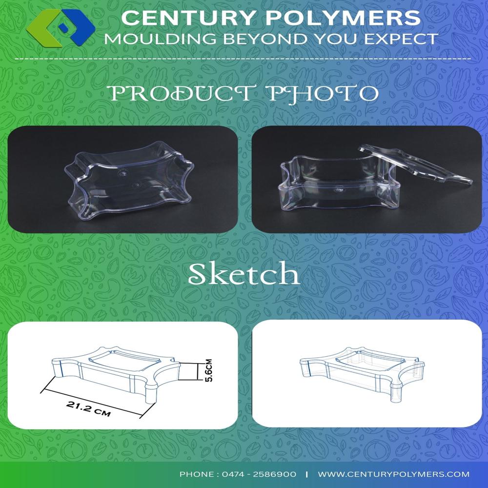 Butterfly Big Storage Container (Cpbf2) - Color: Transparent
