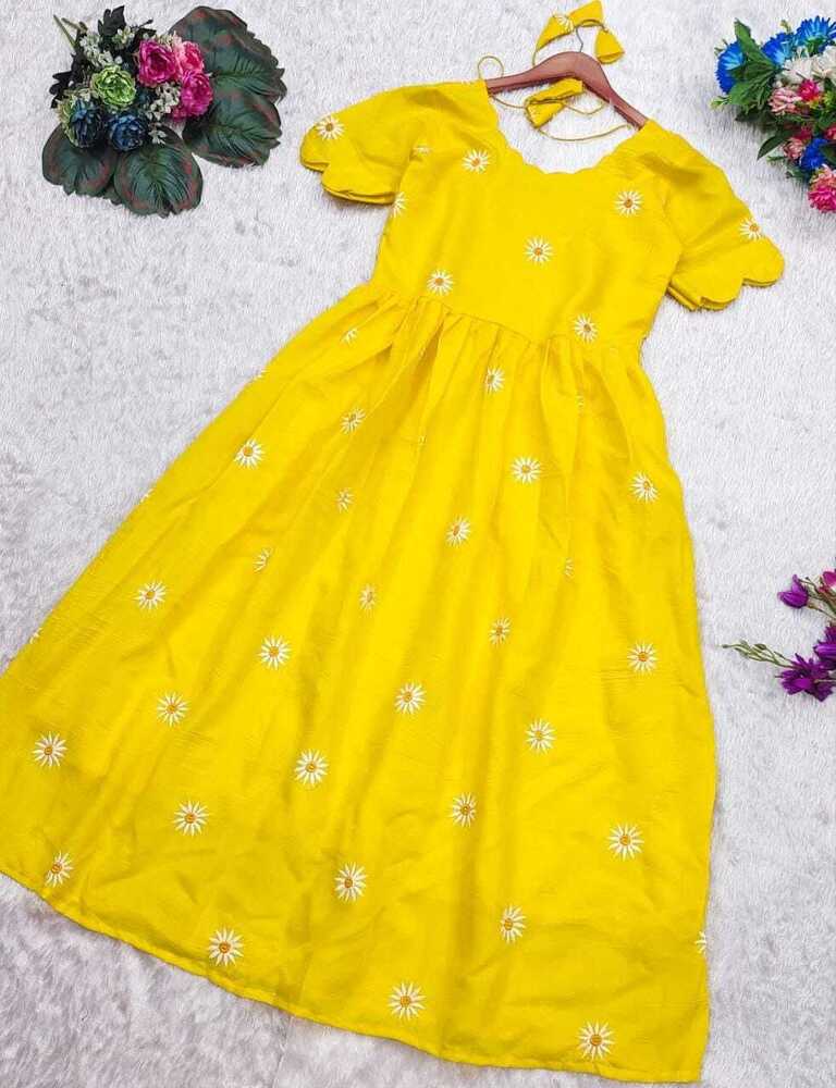 Sunflower Printed Kurti - Color: 4 Colour