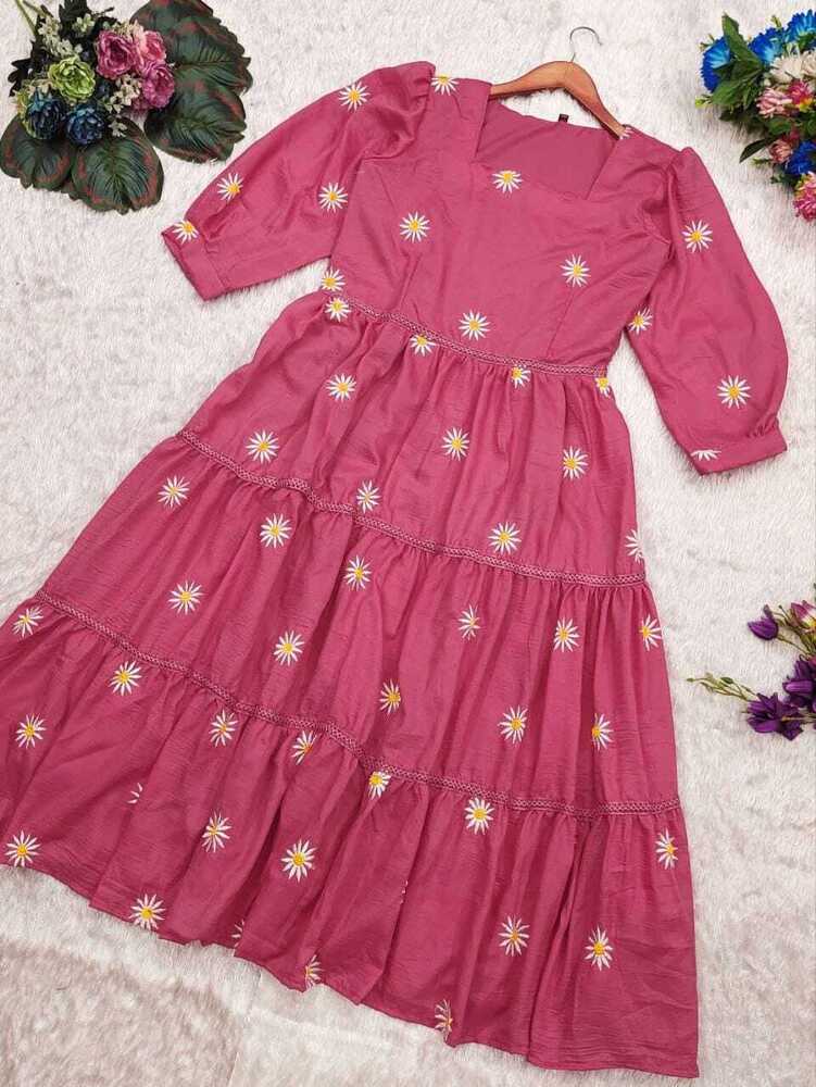 Sunflower Printed Kurti - Color: 4 Colour