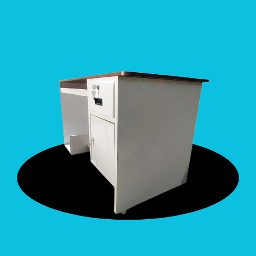 Reception Table Cash Counter - Color: White