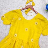 TRENDY SUNFLOWER PRINTED KURTI