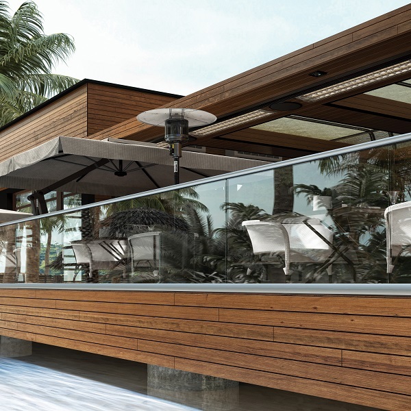 Ss Railing With Glass Panels - Stainless Steel Grade 304/316, Various Pvdf Colors: Golden, Rose Gold, Black, Wooden, Modular Design, Decorative Elegance