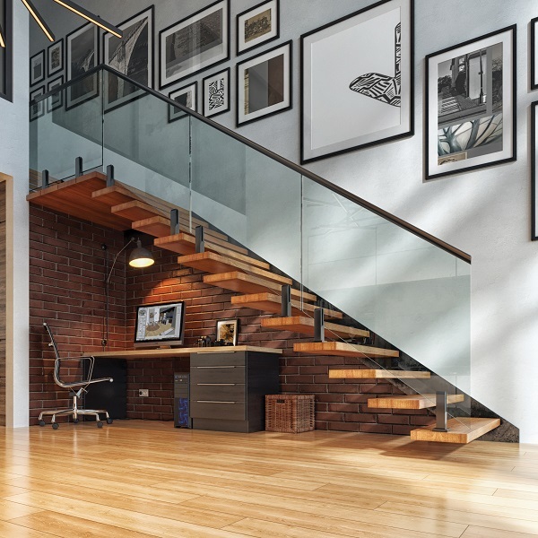 Ss Railing With Glass Panels - Stainless Steel Grade 304/316, Various Pvdf Colors: Golden, Rose Gold, Black, Wooden, Modular Design, Decorative Elegance