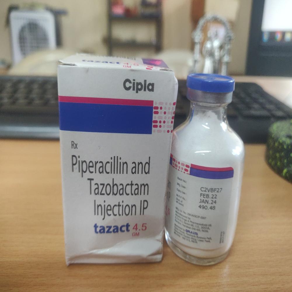 Tazact Piperacillin &Tazobactum Injection 4.5gm