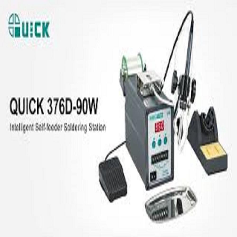 Quick 376D Esd- Digital Self-Feeder Soldering Station (90W) - Color: Grey