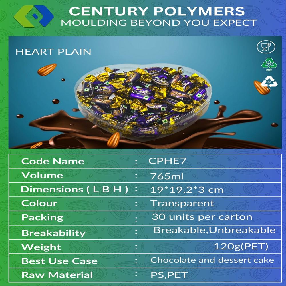 Cp Heart Plain Storage Box (Cphe7) - Feature: High Quality