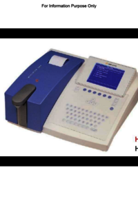 Microlab 300 Biochemistry Analyzer Merck - Application: : Clinical Chemistry Assays