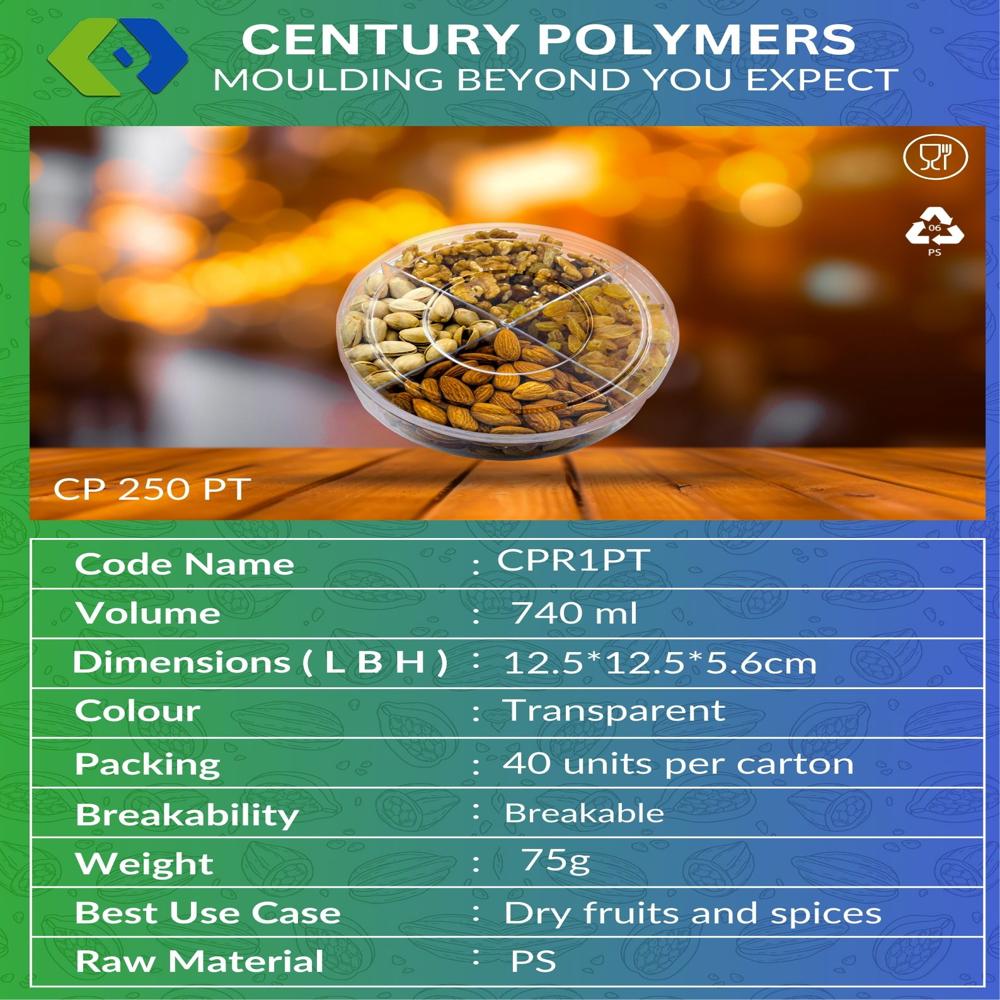 CP 250 PT Partition Round Container (CPR1PT)
