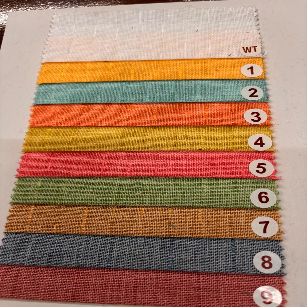 Random  Premium Poly Cotton Linen Fabric for Shirts 58 Width