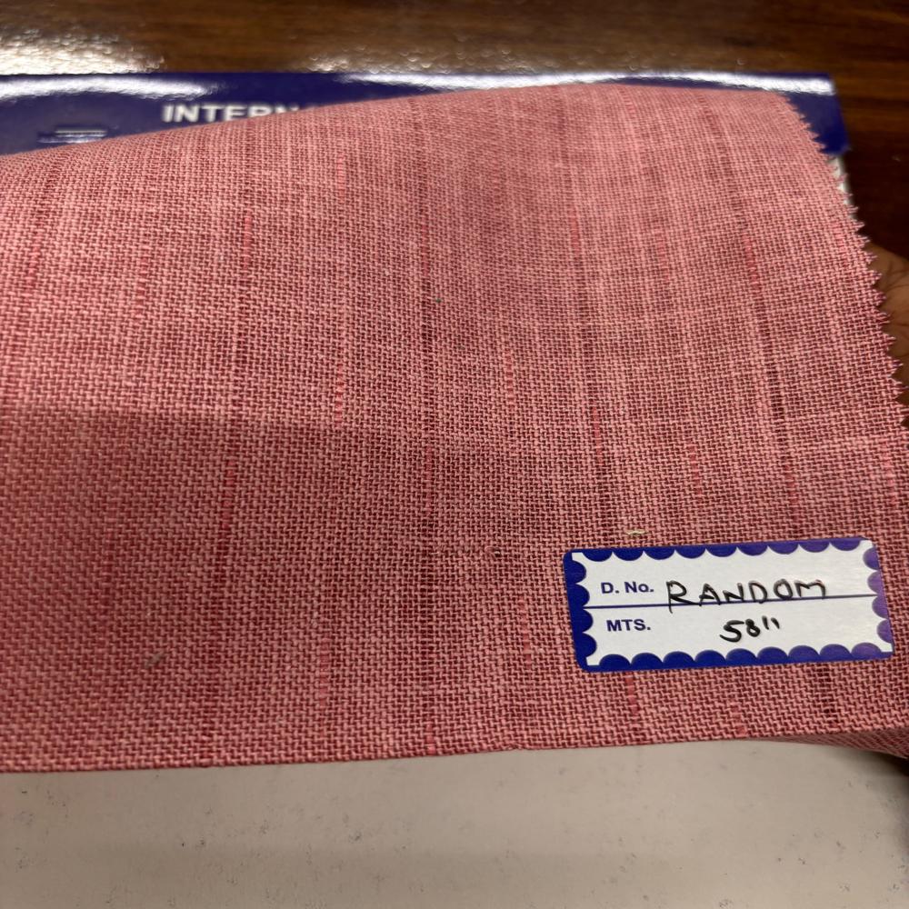 Random  Premium Poly Cotton Linen Fabric for Shirts 58 Width
