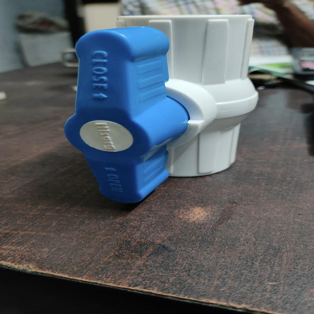 White Solid Upvc Ball Valve 15 Mm - Plastic Material, 15 Mm Size, Multicolor Finish | 2 Way Connection, Smooth Control Structure For Residential & Commercial Use