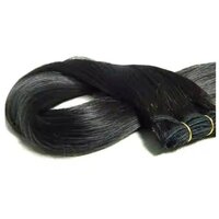 Virgin Remy 100% Temple Human Hair Machine Weft Natural Light Brown Color (100 Grams)